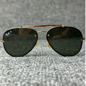Ray Ban Blaze Aviator sunglasses FRAMES ONLY  RB 3584 lens over frame gold